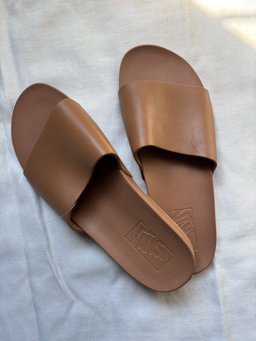 Vans Men’s Tan Brown Slide Sandals